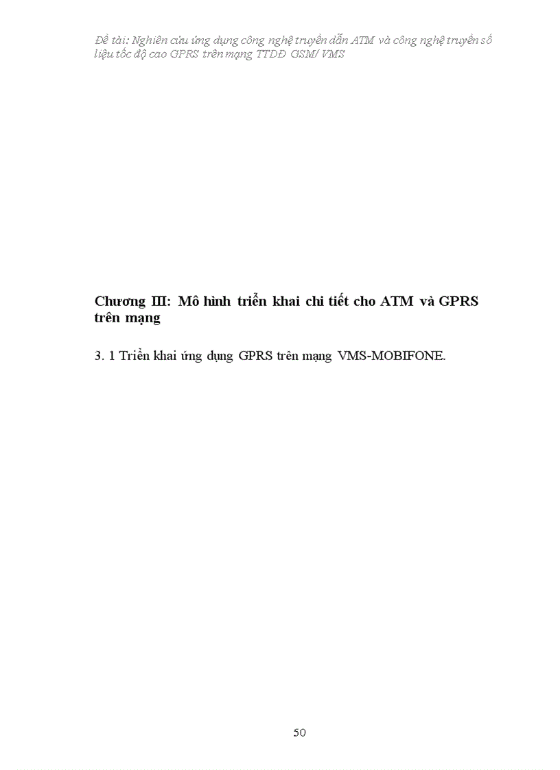 image for page Nghiên cứu triển khai công nghệ ATM và GPRS trên mạng MOBIFONE 1