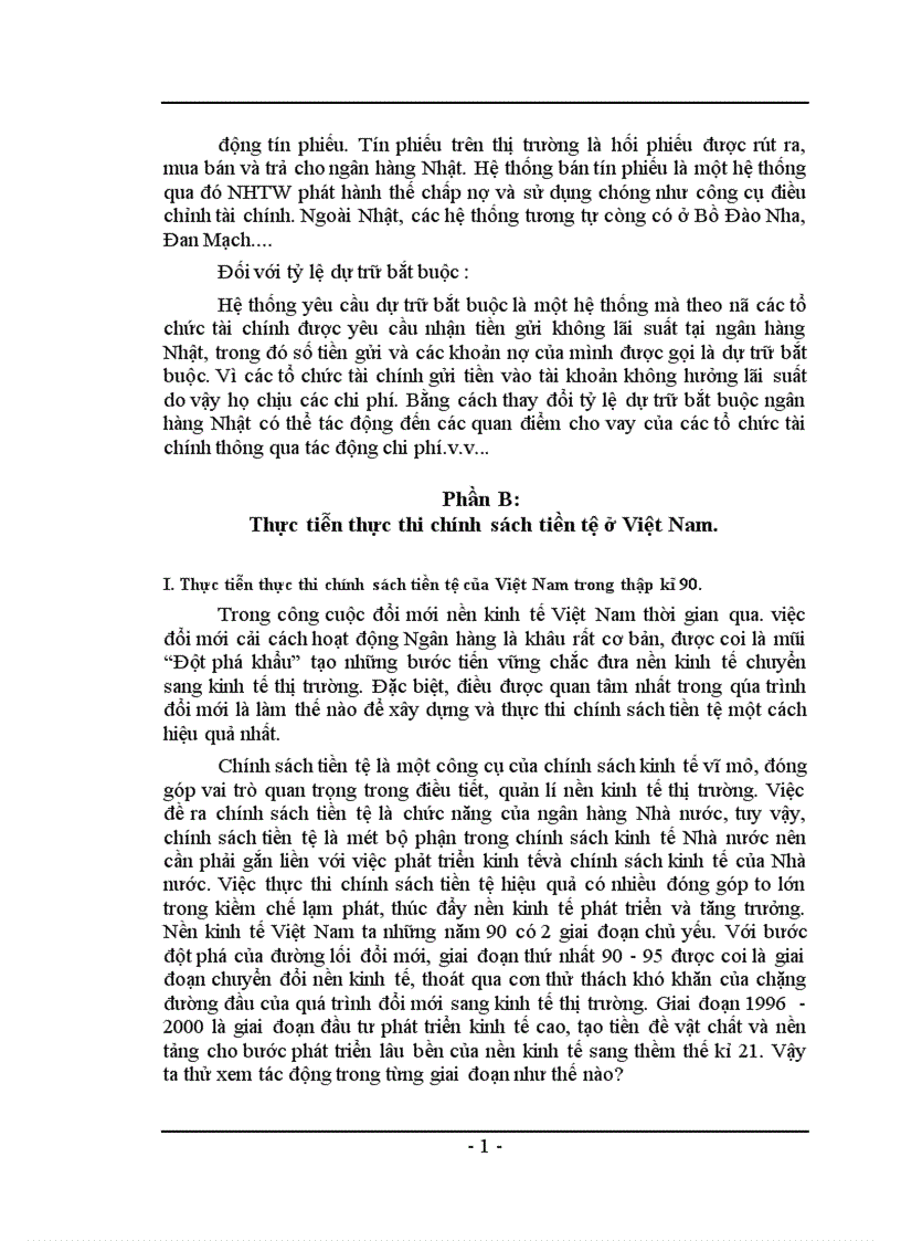image for page Chính sách tiền tệ và đánh giá về việc thực thi chính sách tiền tệ ở Việt Nam trong những năm gần đây 1