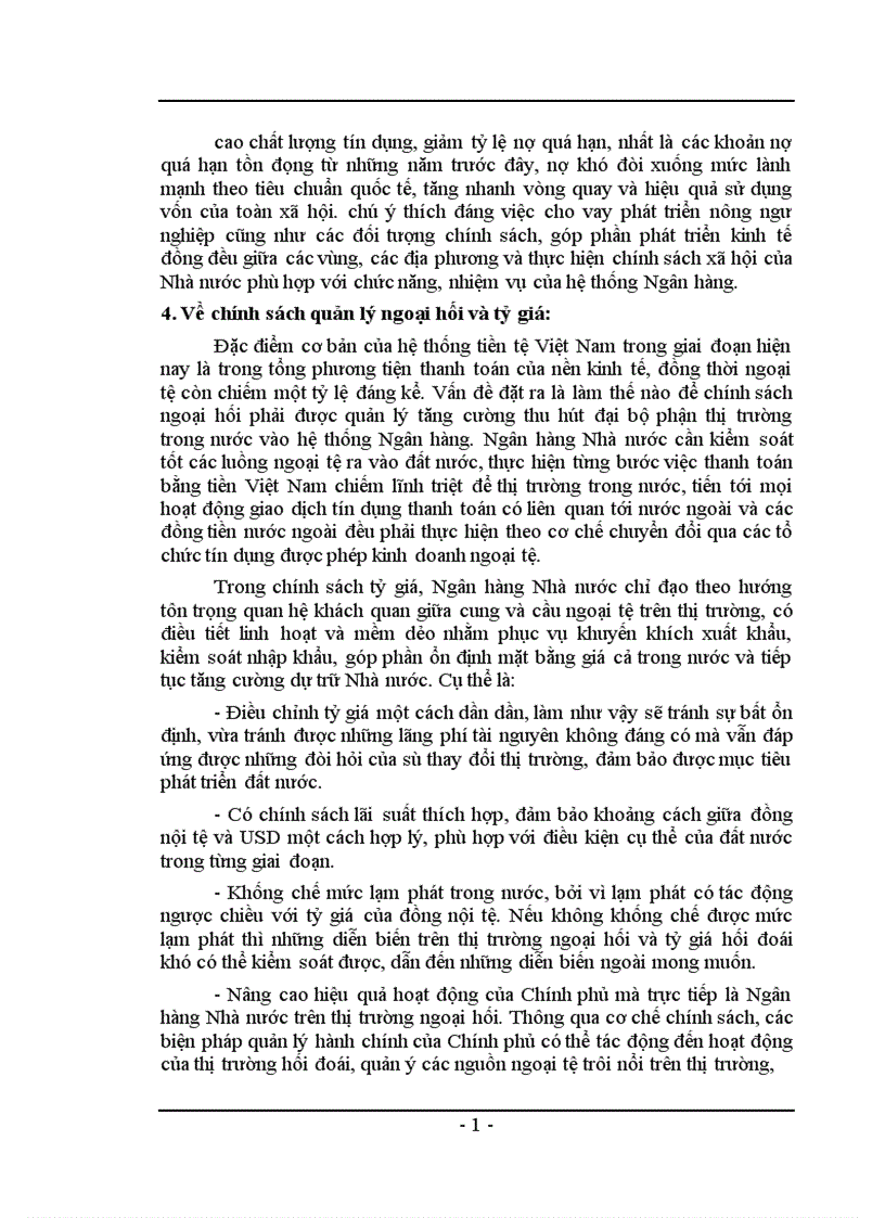 image for page Chính sách tiền tệ và đánh giá về việc thực thi chính sách tiền tệ ở Việt Nam trong những năm gần đây 1