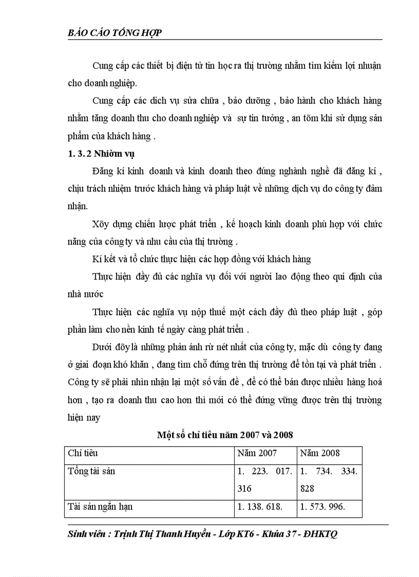 image for page Báo cáo thực tập tổng hợp tại công ty cổ phần đầu tư thương mại và dịch vụ Minh Kiên