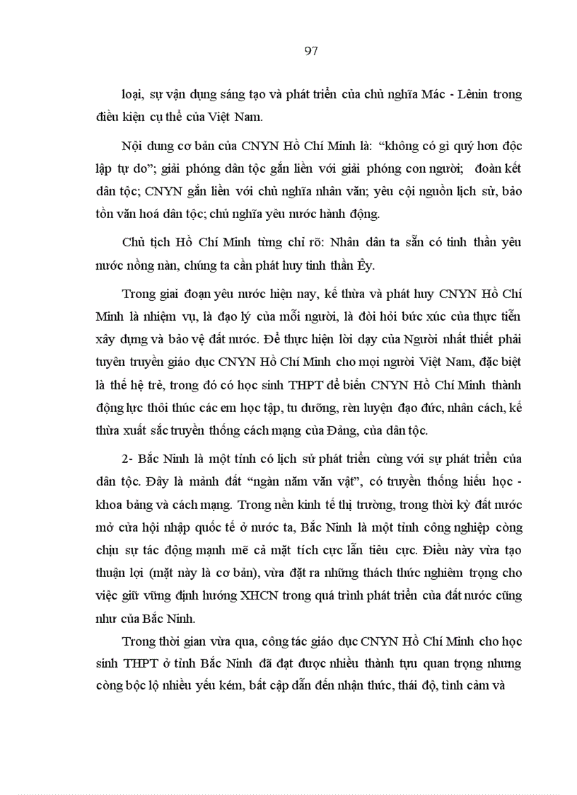 image for page Giáo dục chủ nghĩa yêu nước Hồ Chí Minh cho học sinh trung học phổ thông tỉnh Bắc Ninh trong thời kỳ đẩy mạnh công nghiệp hoá hiện đại hoá đất nước