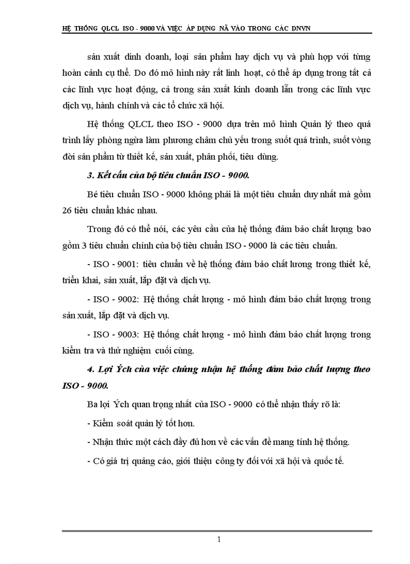 image for page Hệ thống quản lý chất lượng ISO và việc áp dụng nó vào trong các DNVVN