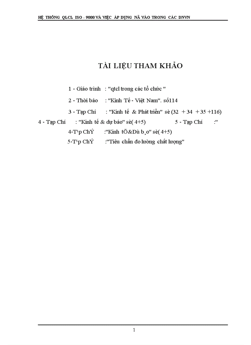 image for page Hệ thống quản lý chất lượng ISO và việc áp dụng nó vào trong các DNVVN