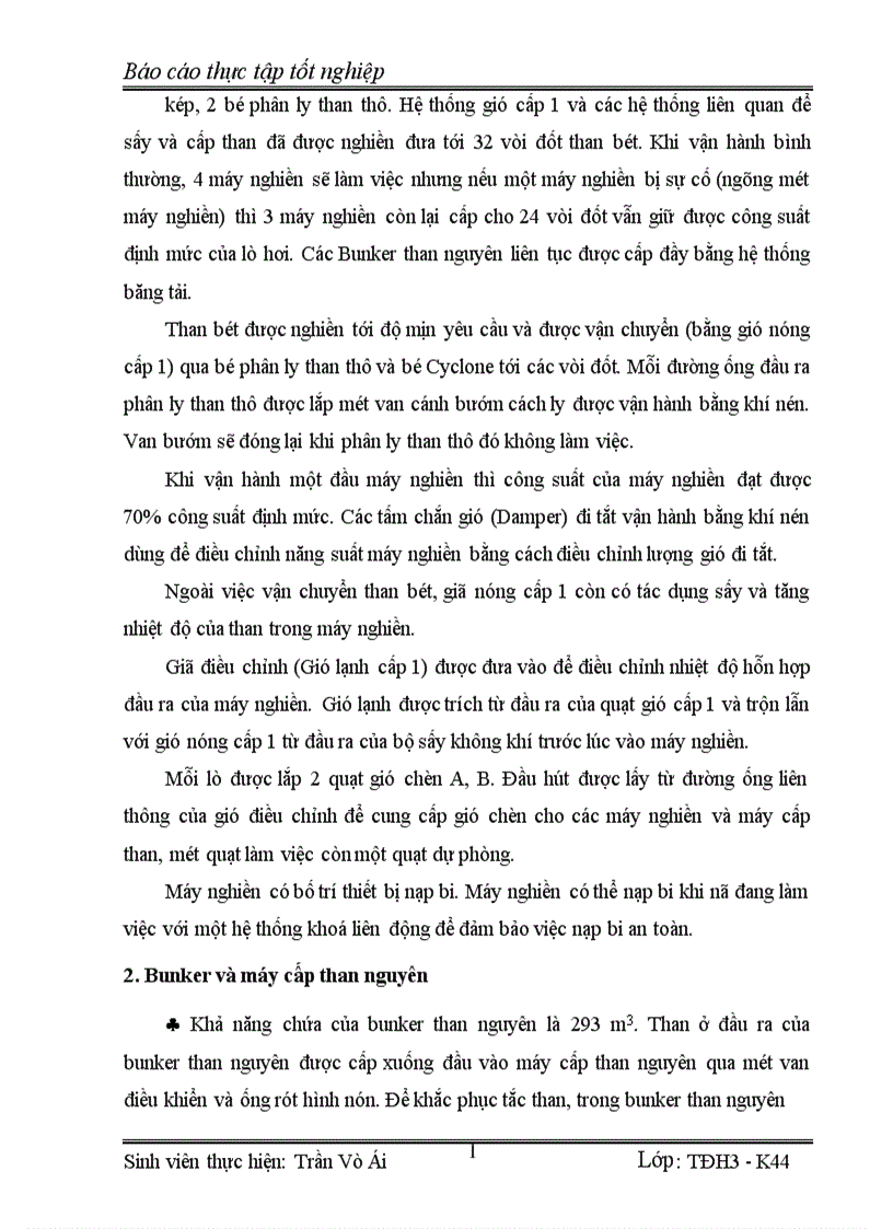 image for page Tổng quan về hệ thống nghiền than dây chuyền 2 Nhà máy Nhiệt điện Phả lại