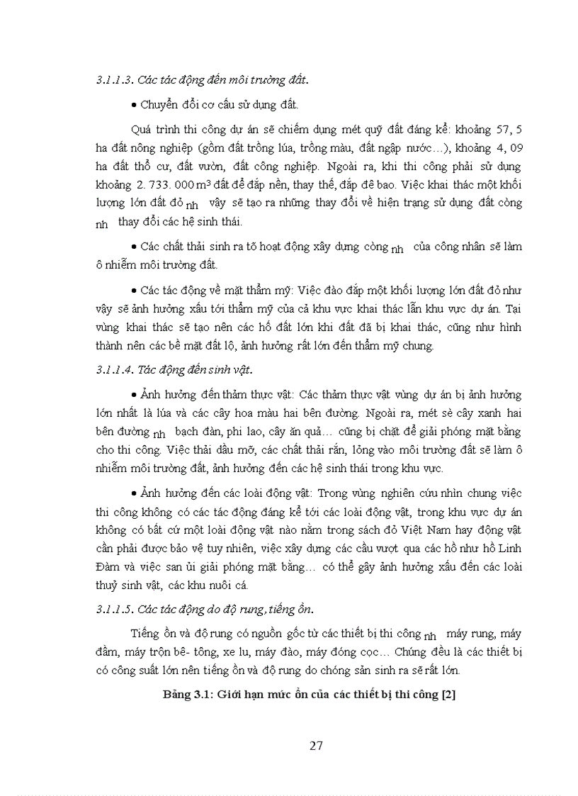 image for page Đánh giá tác động môi trường dự án xây dựng đường vành đai III Hà Nội đoạn Pháp Vân Mai Dịch 1