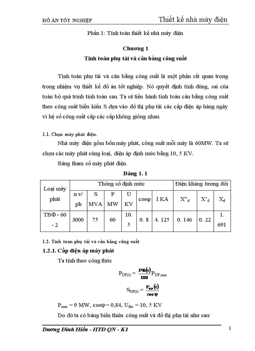 image for page Thiết kế phần điện nhà máy nhiệt điện ngưng hơi công suất 240 MW 1