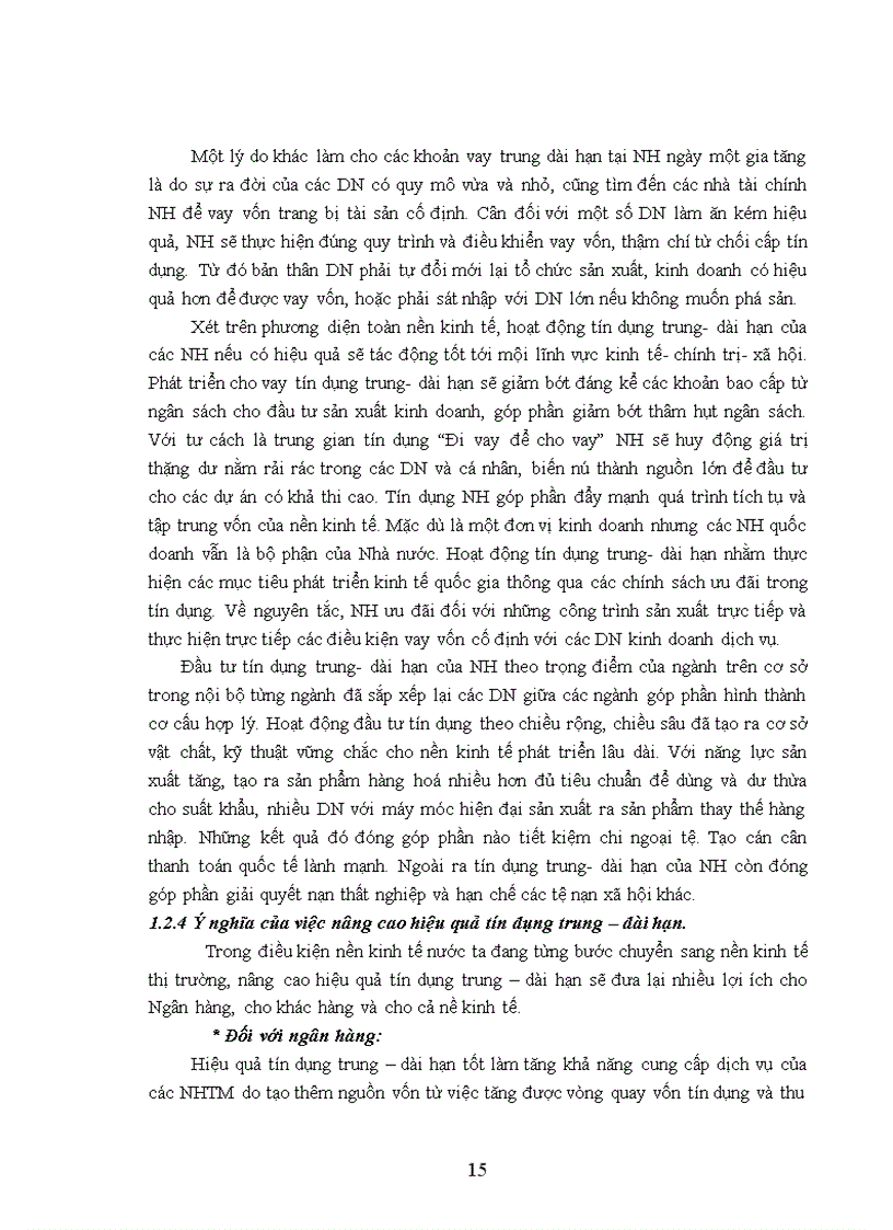 image for page Giải pháp nâng cao hiệu quả tín dụng trung dài hạn tại ngân hàng ĐT PT Hải Dương Chi nhánh Hoàng Thạch