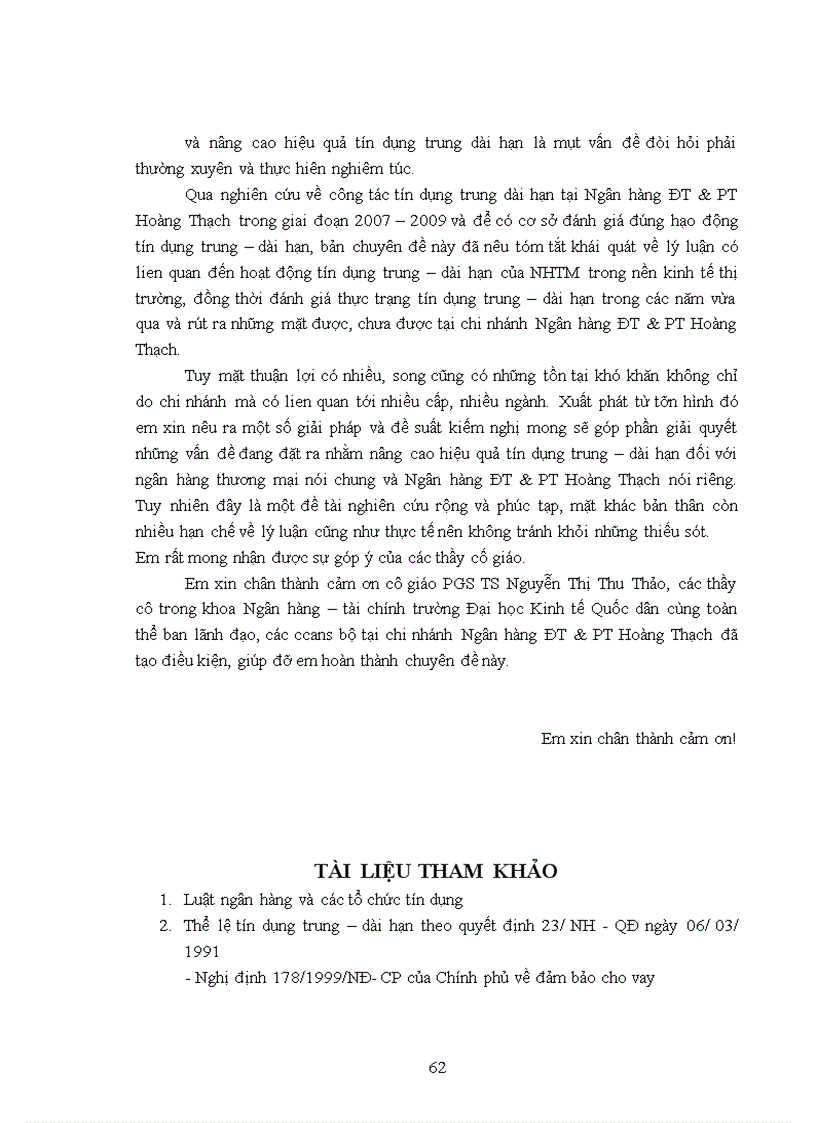 image for page Giải pháp nâng cao hiệu quả tín dụng trung dài hạn tại ngân hàng ĐT PT Hải Dương Chi nhánh Hoàng Thạch