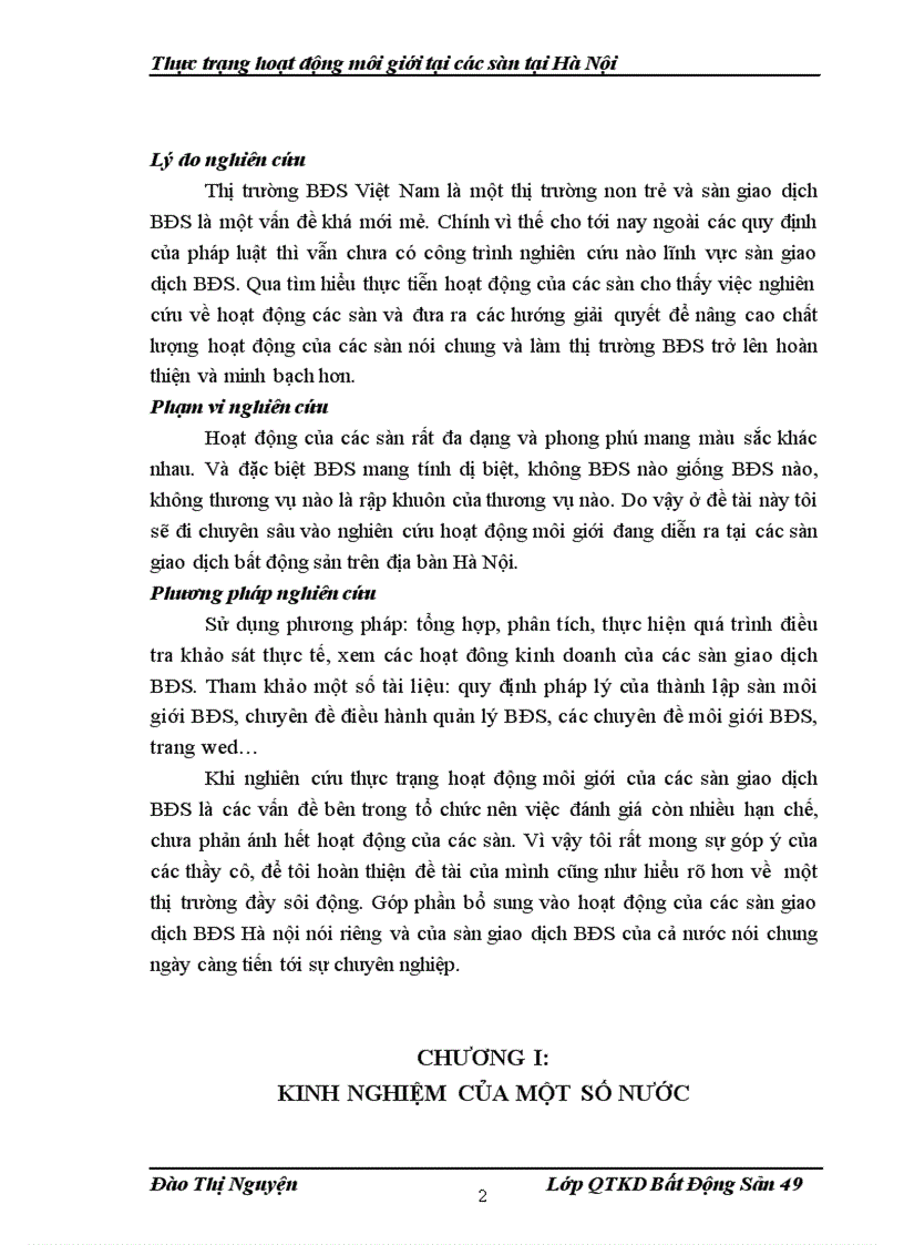 image for page Thực trạng hoạt động của các sàn tại Hà Nội