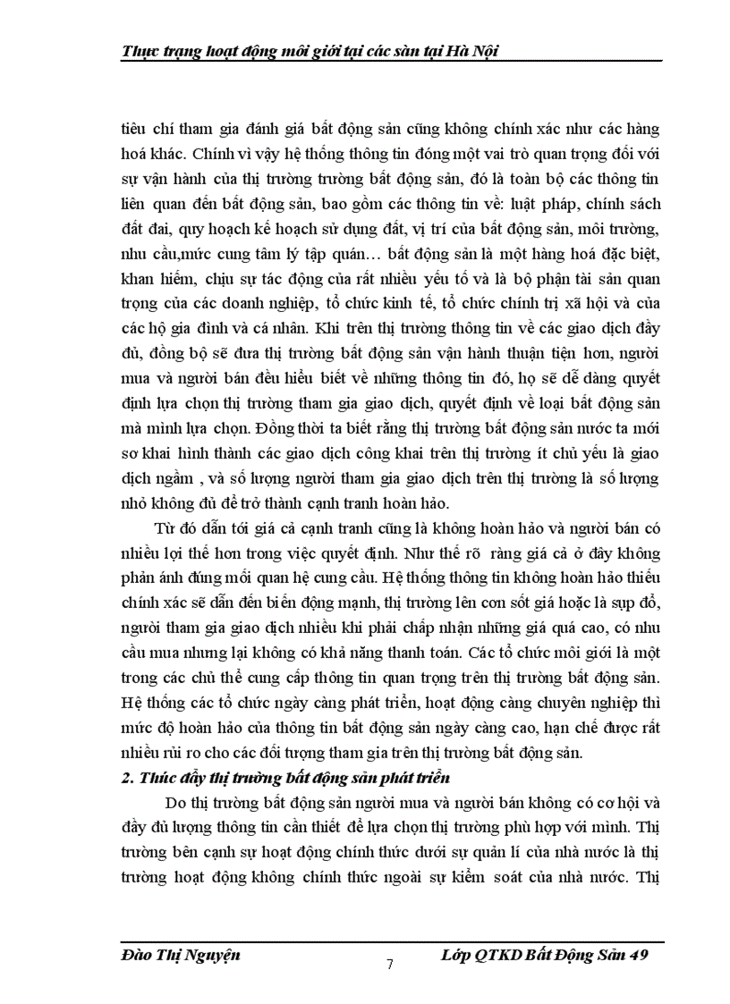 image for page Thực trạng hoạt động của các sàn tại Hà Nội