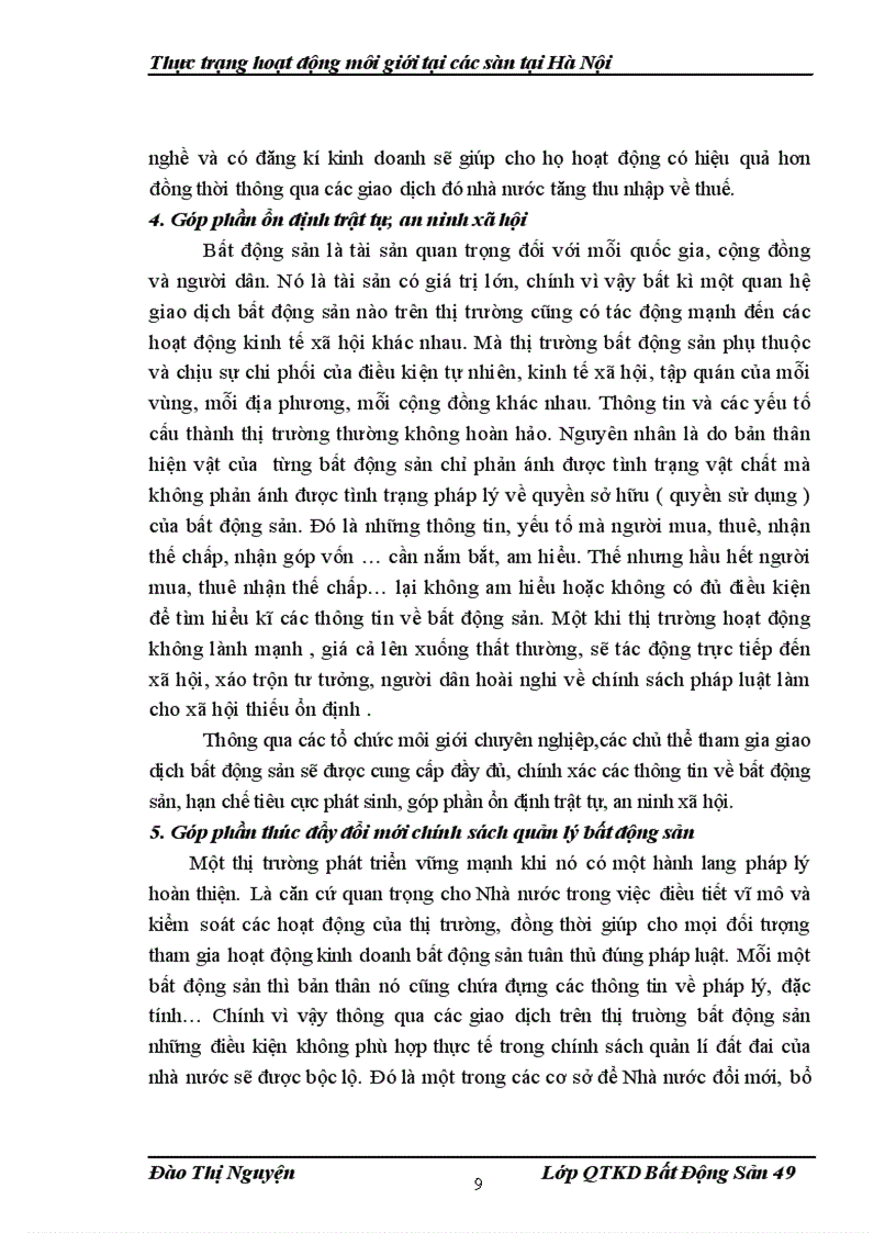 image for page Thực trạng hoạt động của các sàn tại Hà Nội