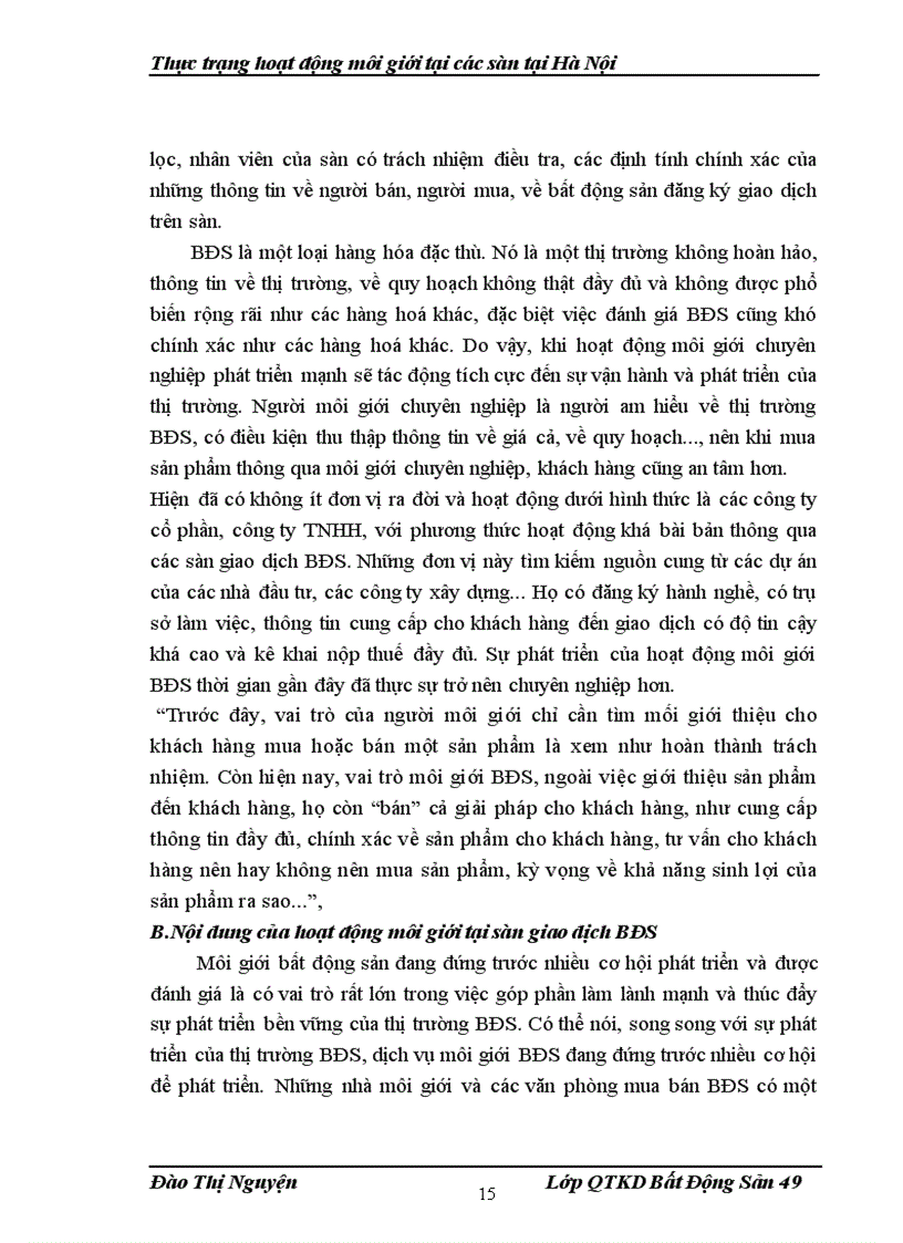 image for page Thực trạng hoạt động của các sàn tại Hà Nội