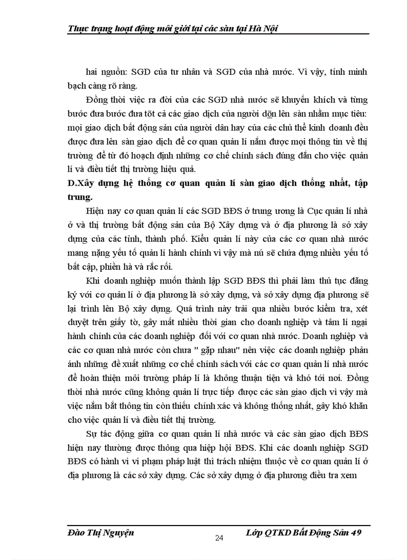 image for page Thực trạng hoạt động của các sàn tại Hà Nội