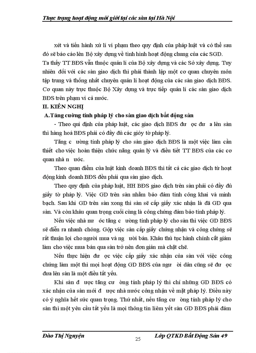 image for page Thực trạng hoạt động của các sàn tại Hà Nội