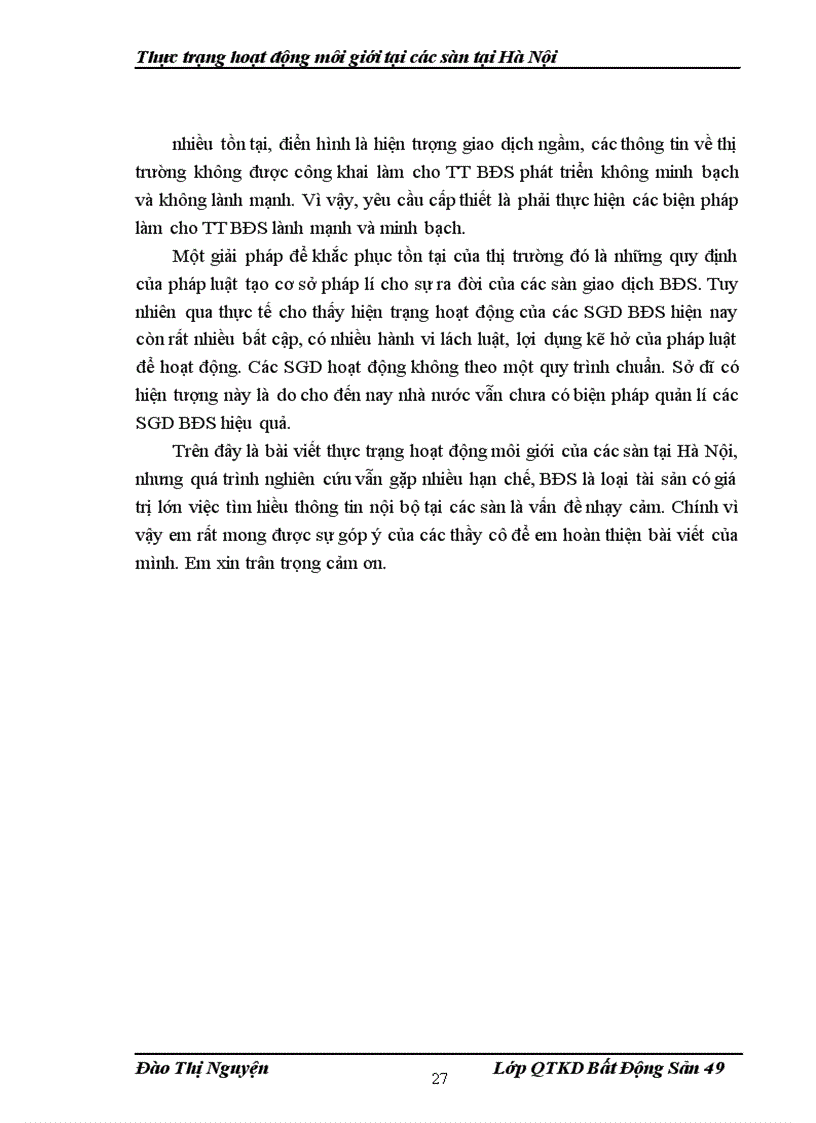 image for page Thực trạng hoạt động của các sàn tại Hà Nội