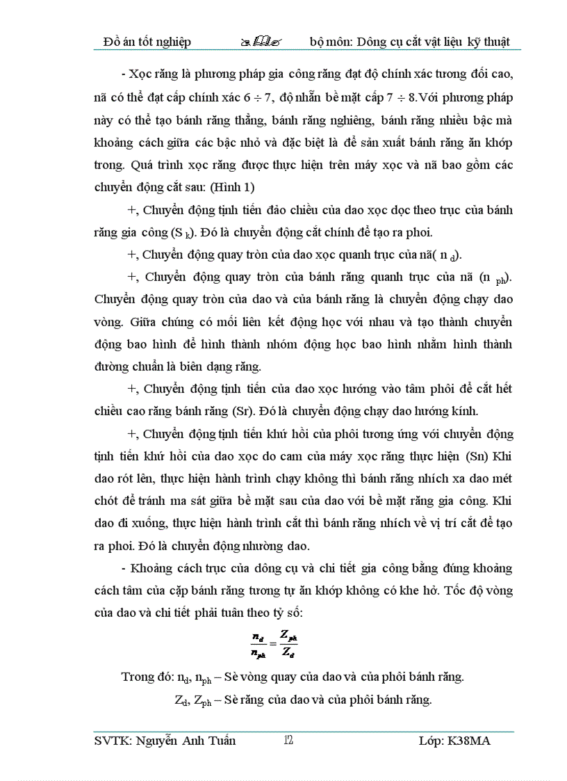 image for page Thiết kế và lập qui trình chế tạo Dao Xọc răng trong