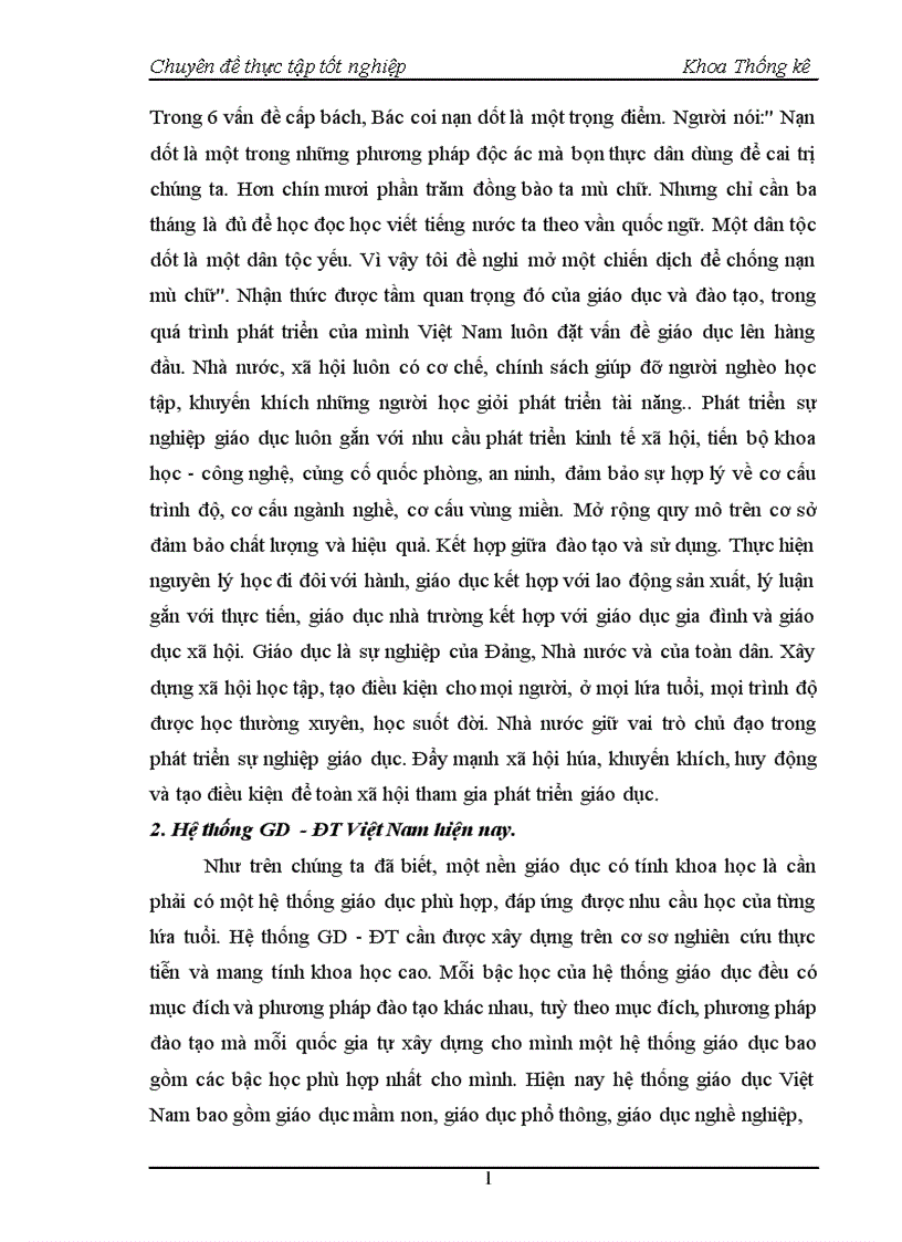 image for page Nghiên cứu thống kê tình hình giáo dục đào tạo Đại học chính quy tại trường Đại học Kinh tế quốc dân thời kỳ 1995 2004 1