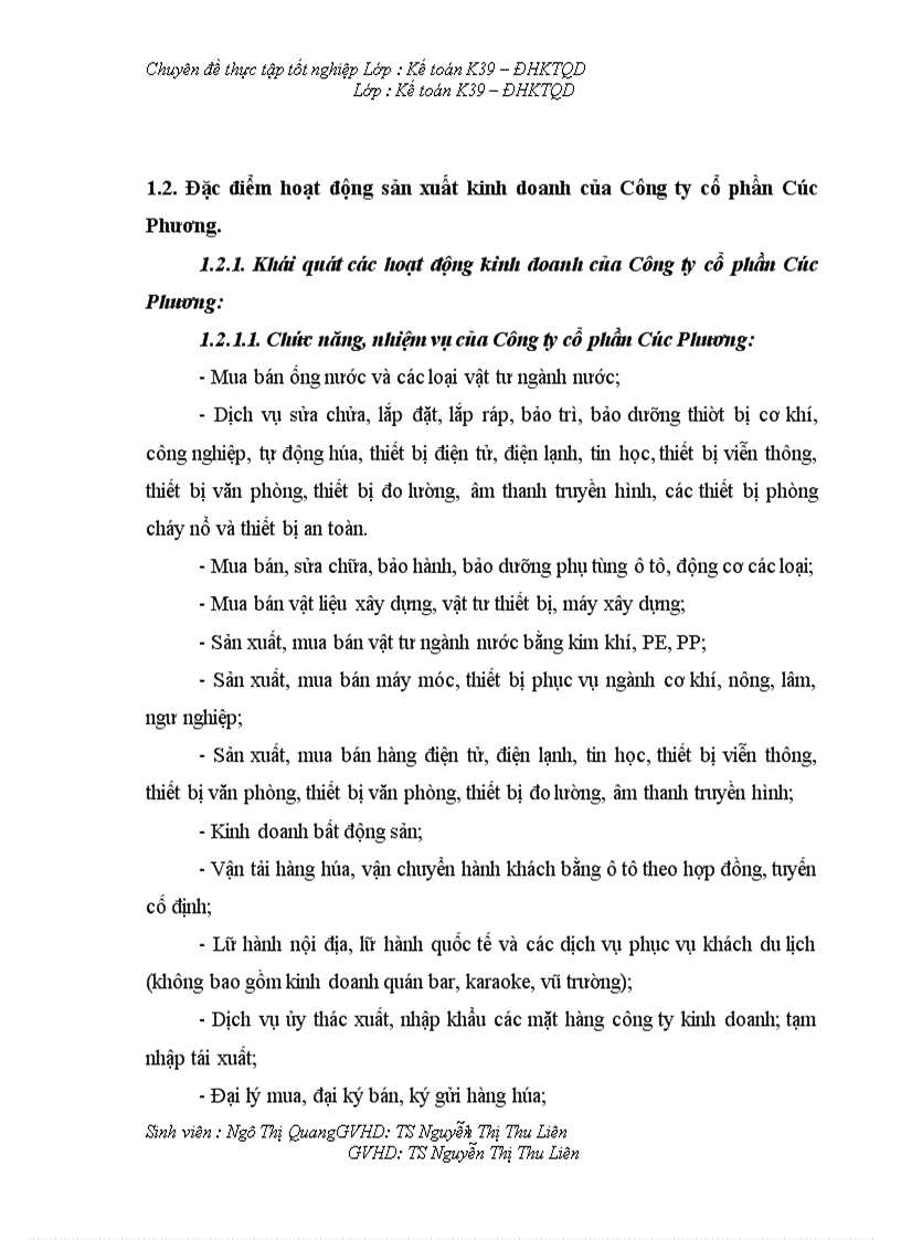 image for page Kế toán doanh thu chi phí và xác định kết quả kinh doanh tại Công ty cổ phần Cúc Phương