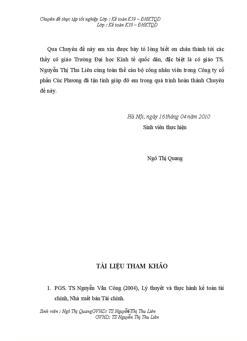 image for page Kế toán doanh thu chi phí và xác định kết quả kinh doanh tại Công ty cổ phần Cúc Phương