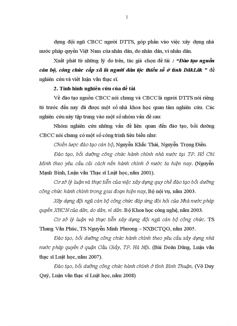 image for page Đào tạo nguồn cán bộ công chức cấp xã là người dân tộc thiểu số ở tỉnh DăkLăk