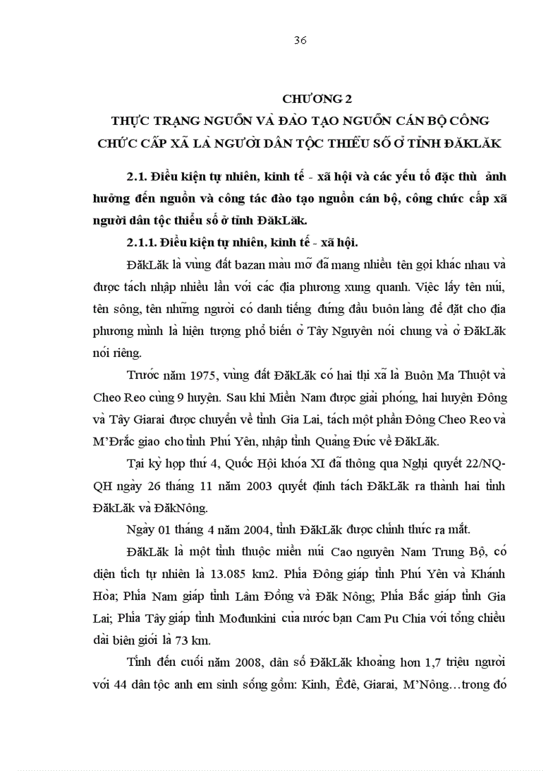 image for page Đào tạo nguồn cán bộ công chức cấp xã là người dân tộc thiểu số ở tỉnh DăkLăk