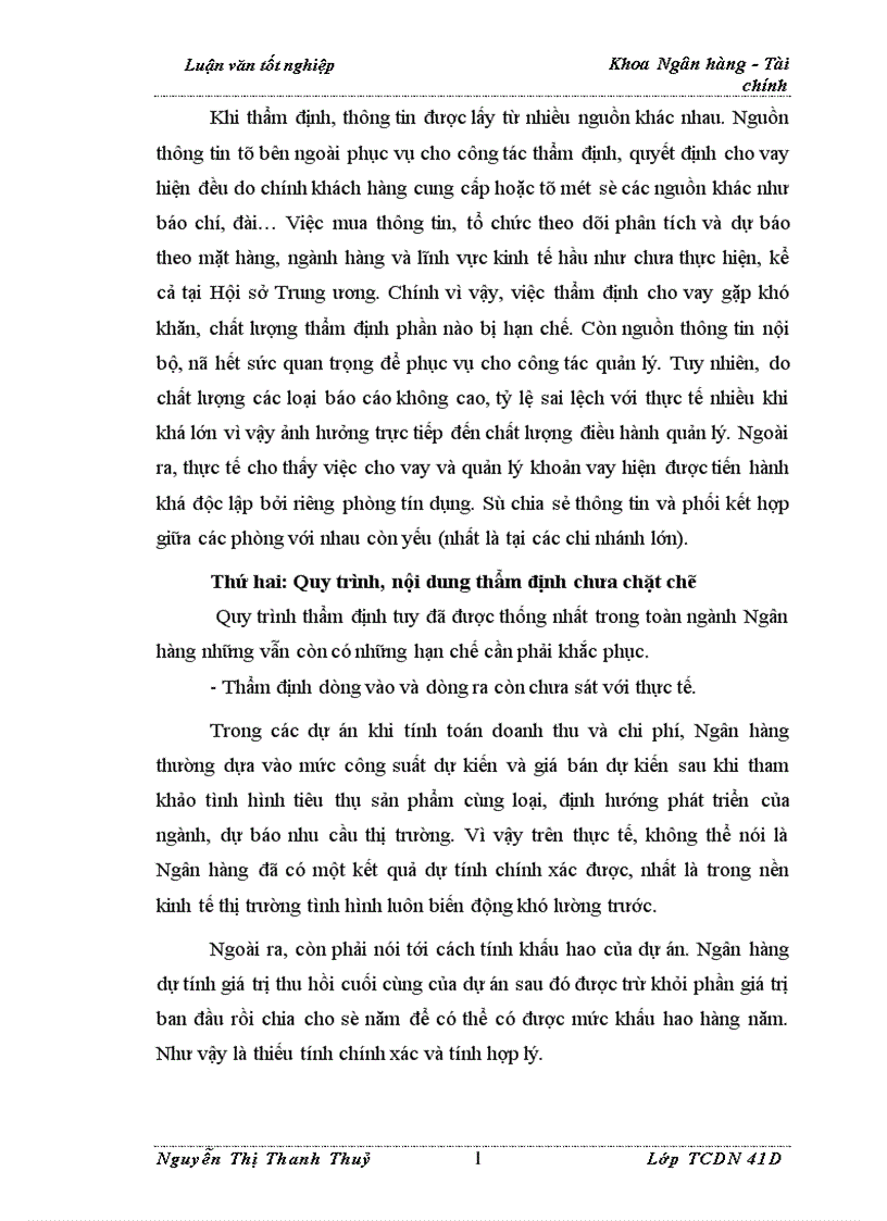 image for page Nâng cao chất lượng thẩm định tài chính dự án trong hoạt động cho vay tại Ngân Hàng Ngoại Thương Việt Nam