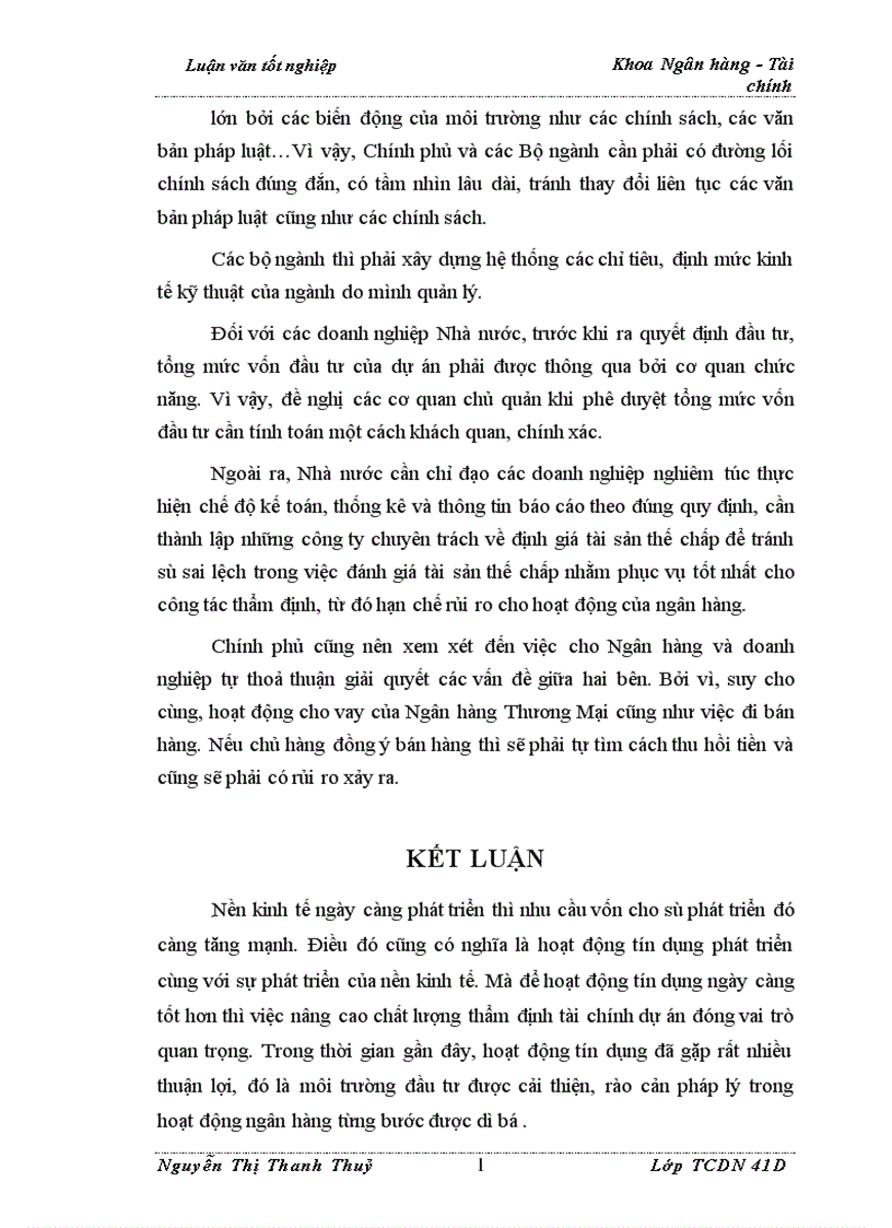 image for page Nâng cao chất lượng thẩm định tài chính dự án trong hoạt động cho vay tại Ngân Hàng Ngoại Thương Việt Nam