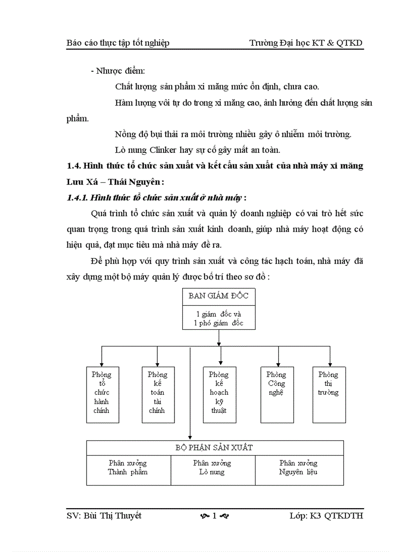 image for page Phân tích hoạt động sản xuất kinh doanh của nhà máy xi măng Lưu Xá