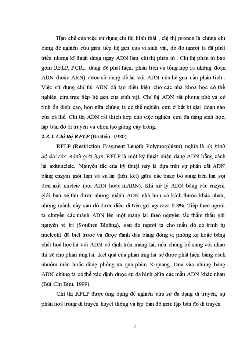 image for page Phân tích đa dạng trình tự nucleotit các vùng tương đồng gen kháng ở một số giống lúa Việt Nam