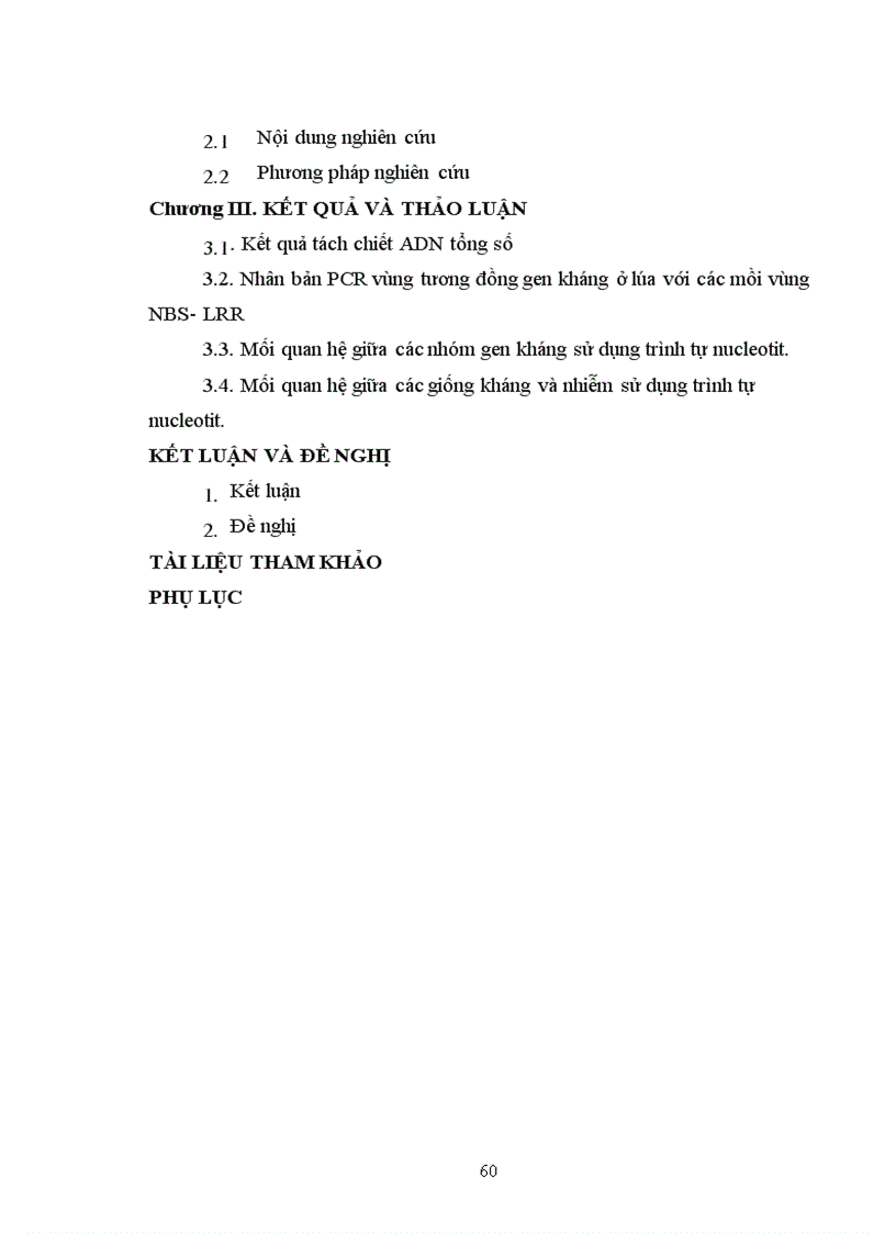 image for page Phân tích đa dạng trình tự nucleotit các vùng tương đồng gen kháng ở một số giống lúa Việt Nam