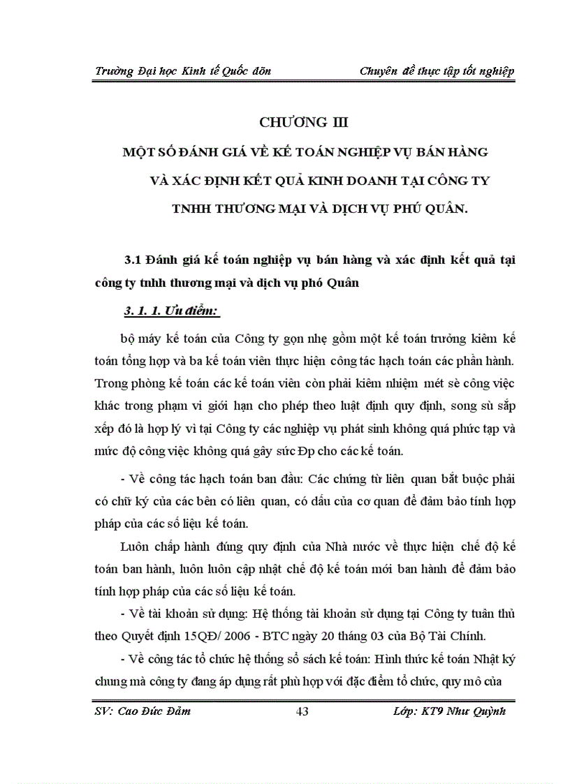 image for page Kế toán bán hàng và xác định kết quả kinh doanh tại công ty TNHH Thương mại và dịch vụ Phú Quân