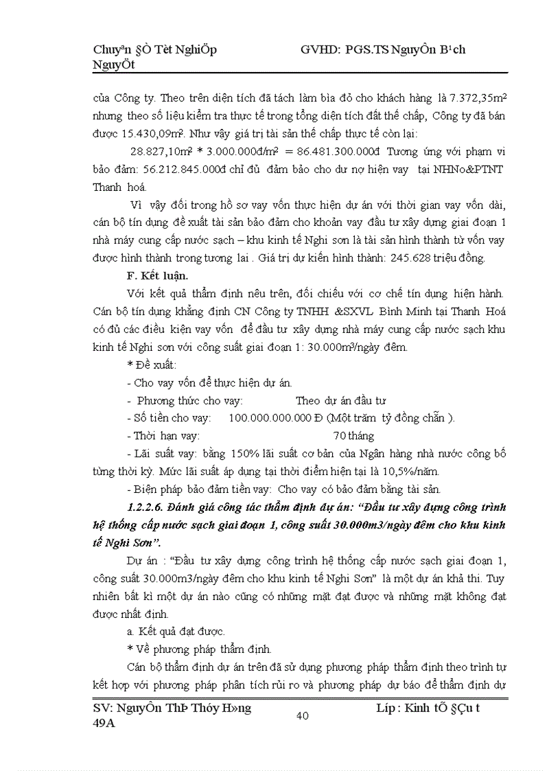 image for page Hoàn thiện công tác thẩm định dự án đầu tư tại ngân hàng nông nghiệp và phát triển nông thôn tỉnh Thanh Hóa