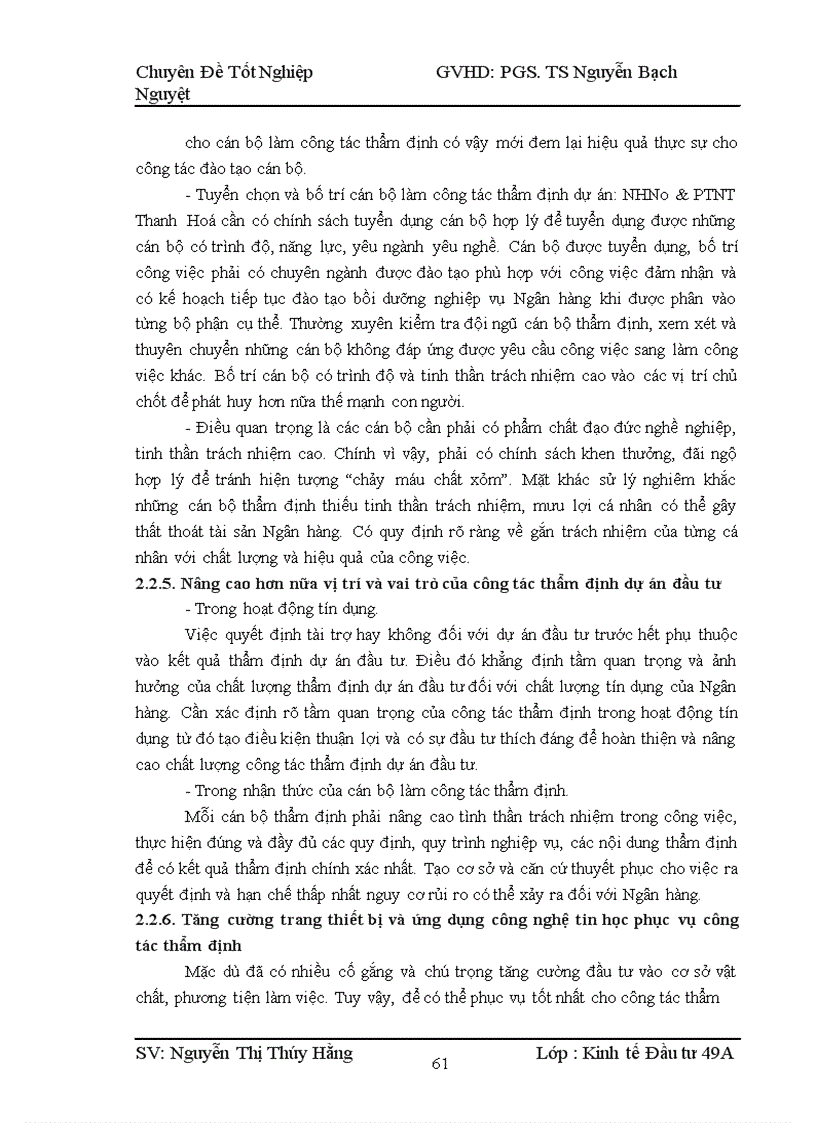 image for page Hoàn thiện công tác thẩm định dự án đầu tư tại ngân hàng nông nghiệp và phát triển nông thôn tỉnh Thanh Hóa