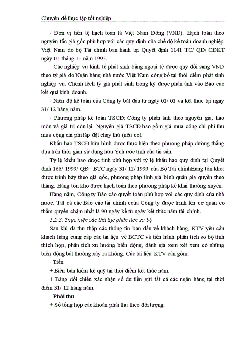 image for page Thực trạng kiểm toán khoản mục TSCĐ trong kiểm toán báo cáo tài chính do công ty TNHH Kiểm toán và Tư vấn tài chính quốc tế IFC thực hiện 1