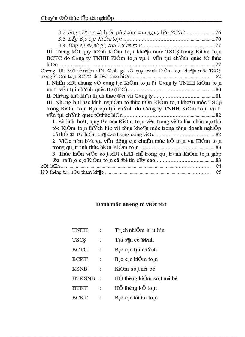 image for page Thực trạng kiểm toán khoản mục TSCĐ trong kiểm toán báo cáo tài chính do công ty TNHH Kiểm toán và Tư vấn tài chính quốc tế IFC thực hiện 1