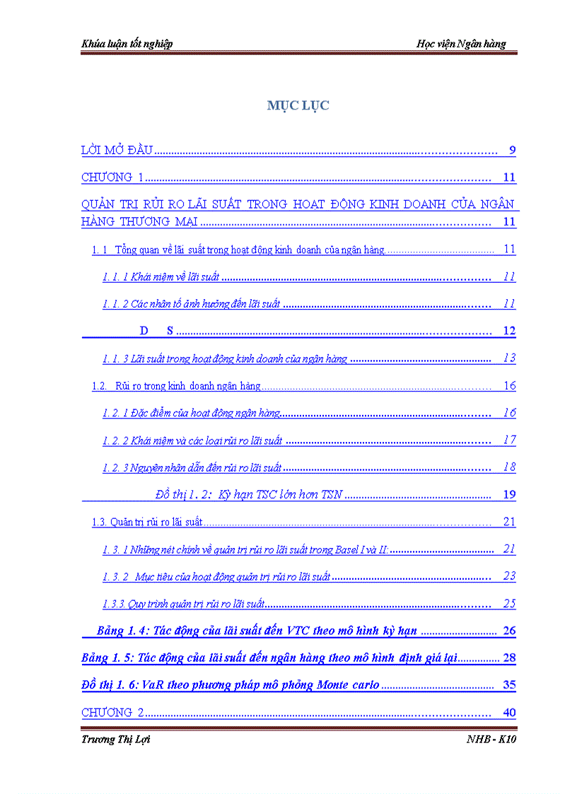 image for page Quản trị rủi ro lãi suất của Ngân hàng thương mại cổ phần Bắc Á Thực trạng và giải pháp