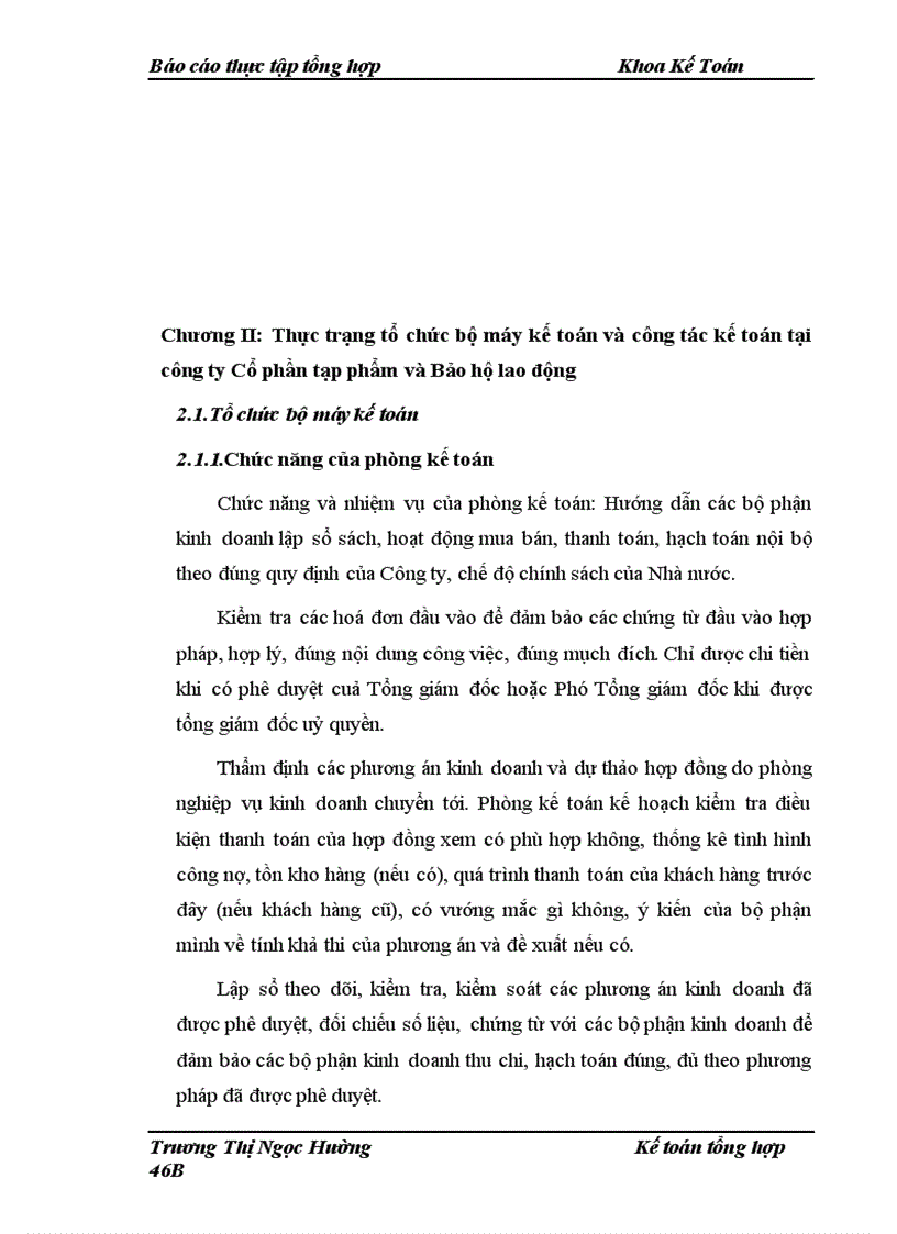 image for page Thực trạng tổ chức bộ máy kế toán và công tác kế toán tại công ty Cổ phần tạp phẩm và Bảo hộ lao động