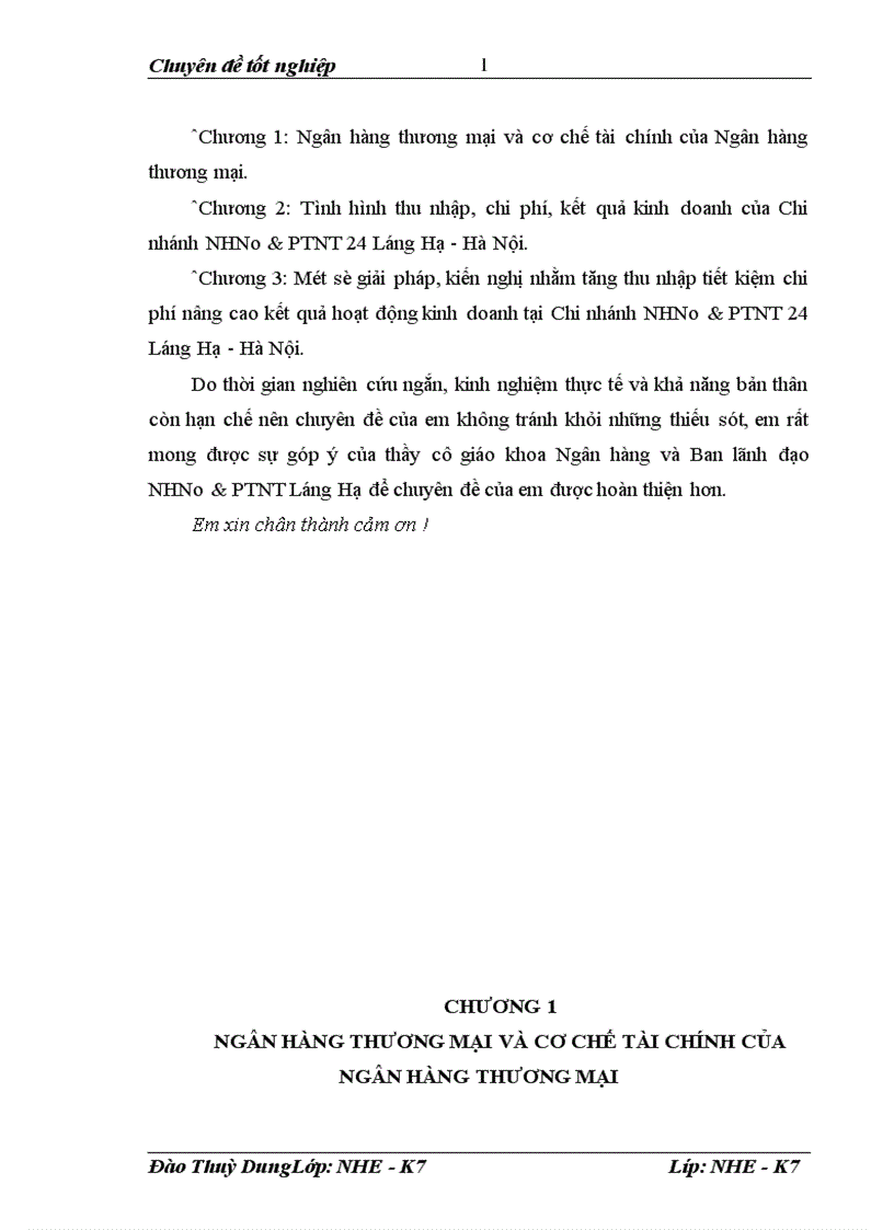 image for page Một số giải pháp nhằm tăng thu giảm chi phí nâng cao hiệu quả kinh doanh tại chi nhánh NHNo PTNT 24 Láng Hạ Hà Nội 1