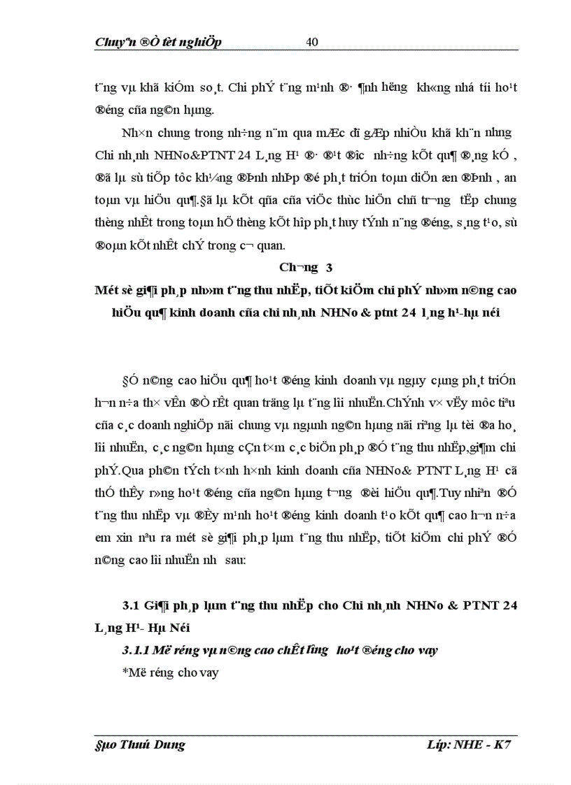 image for page Một số giải pháp nhằm tăng thu giảm chi phí nâng cao hiệu quả kinh doanh tại chi nhánh NHNo PTNT 24 Láng Hạ Hà Nội 1