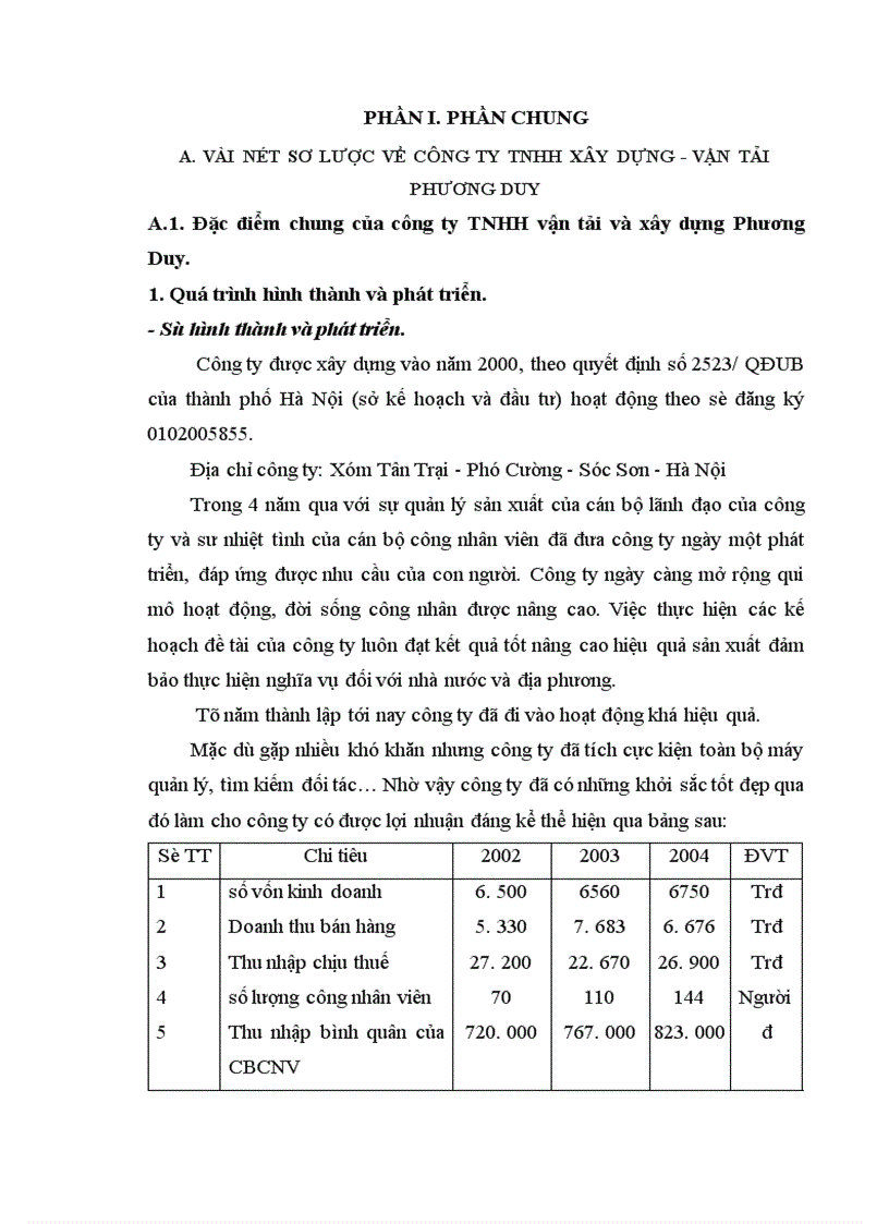 image for page Tổ chức kế toán tại công ty TNHH xây dựng vận tải Phương Duy 1