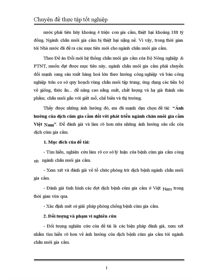 image for page Ảnh hưởng của dịch cúm gia cầm đối với phát triển ngành chăn nuôi gia cầm Việt Nam