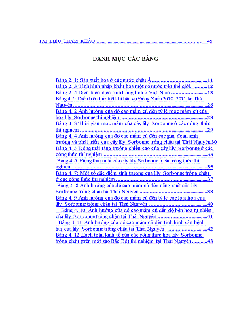image for page Nghiên cứu ảnh hưởng của độ cao mầm củ đến năng suất chất lượng hoa lily Sorbonne trồng chậu vụ Đông Xuân 2010 2011 tại Thái Nguyên