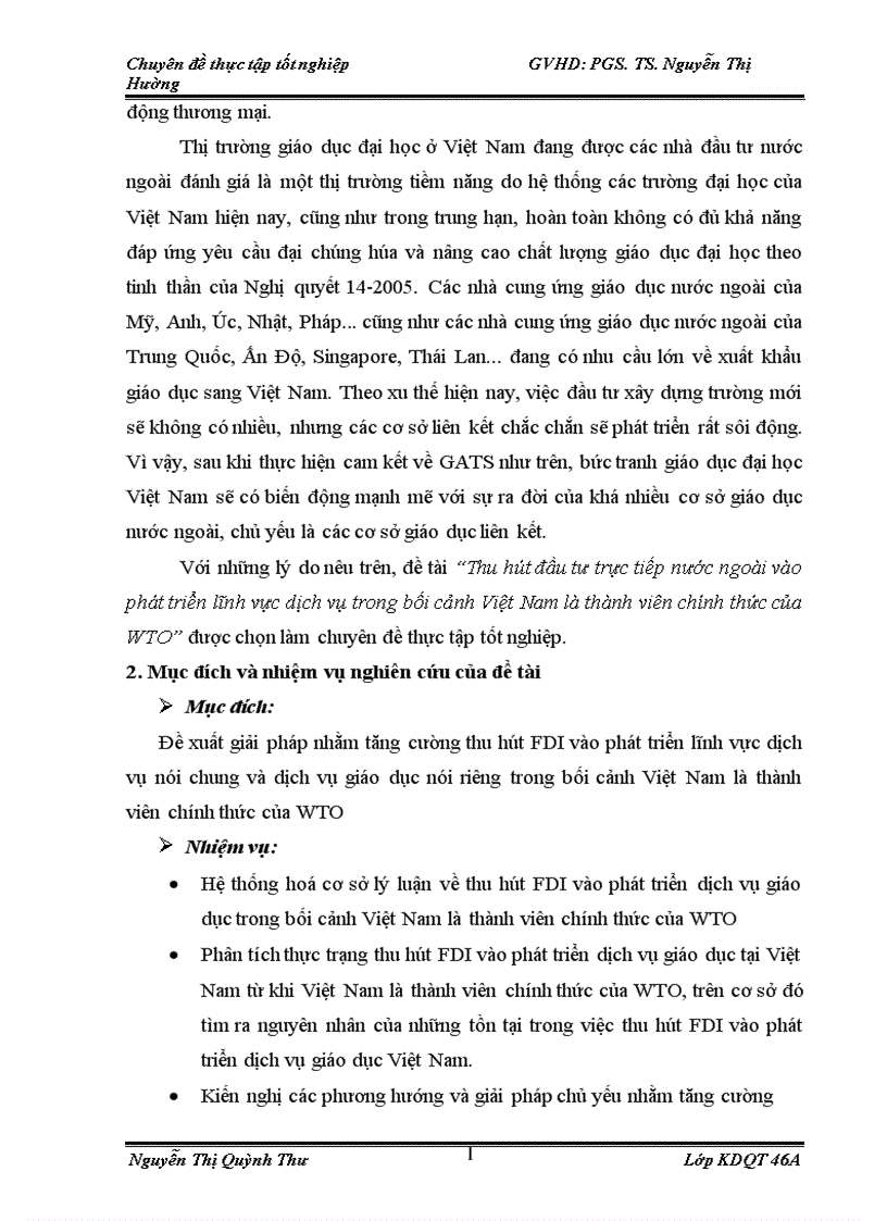 image for page Thu hút đầu tư trực tiếp nước ngoài vào phát triển lĩnh vực dịch vụ trong bối cảnh Việt Nam là thành viên chính thức của WTO