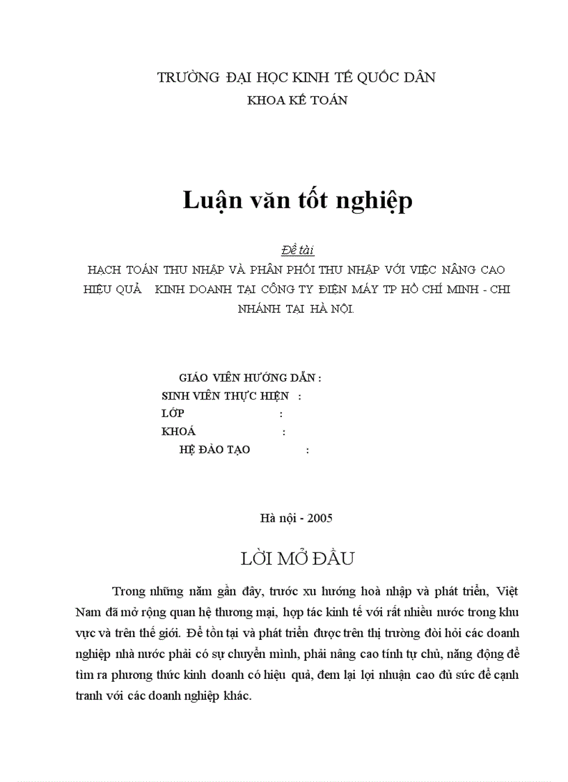 image for page Hạch toán thu nhập và phân phối thu nhập với việc nâng cao hiệu quả 1