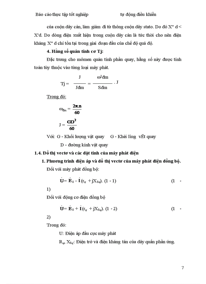 image for page Khảo sát các sơ đồ hệ thống tự kích và tự ổn định điện áp của máy phát điện đang vận hành theo công suất khác nhau 1