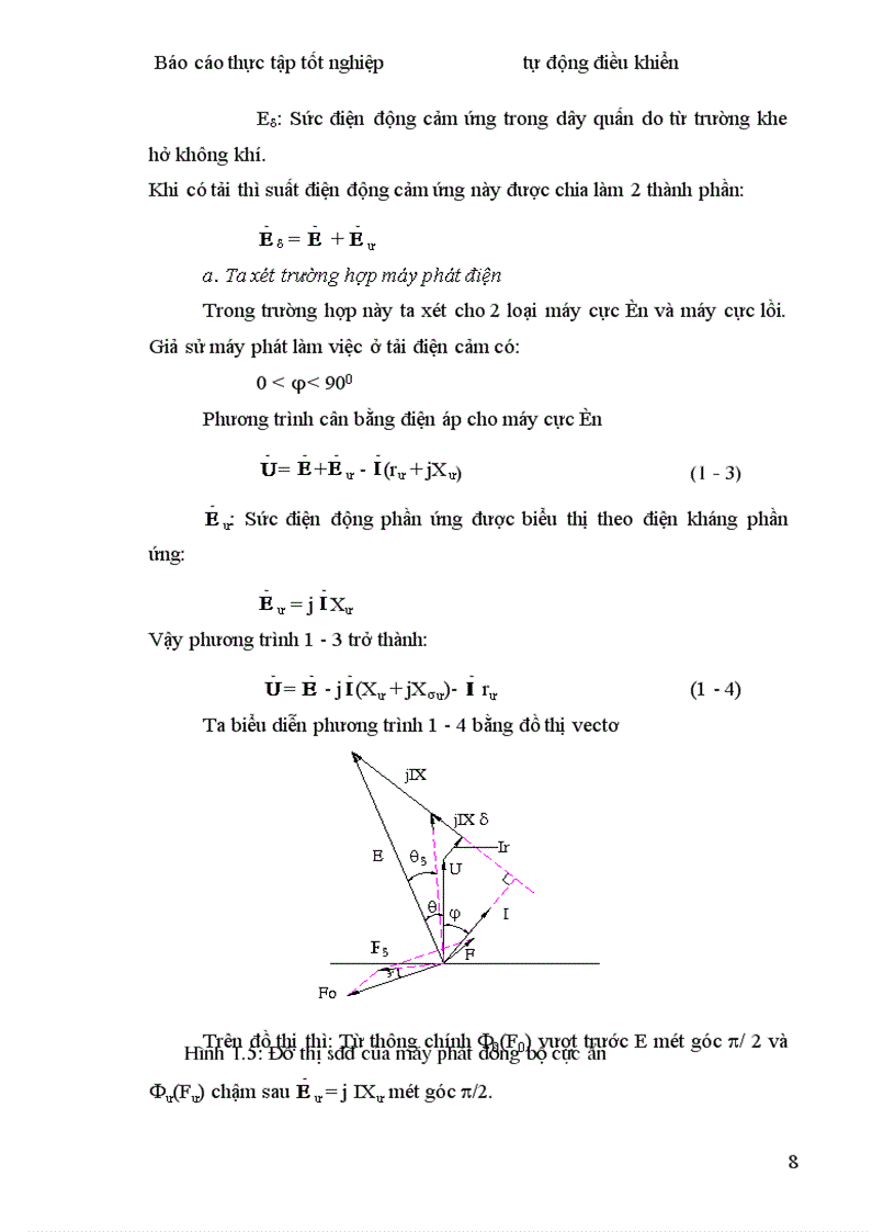 image for page Khảo sát các sơ đồ hệ thống tự kích và tự ổn định điện áp của máy phát điện đang vận hành theo công suất khác nhau 1