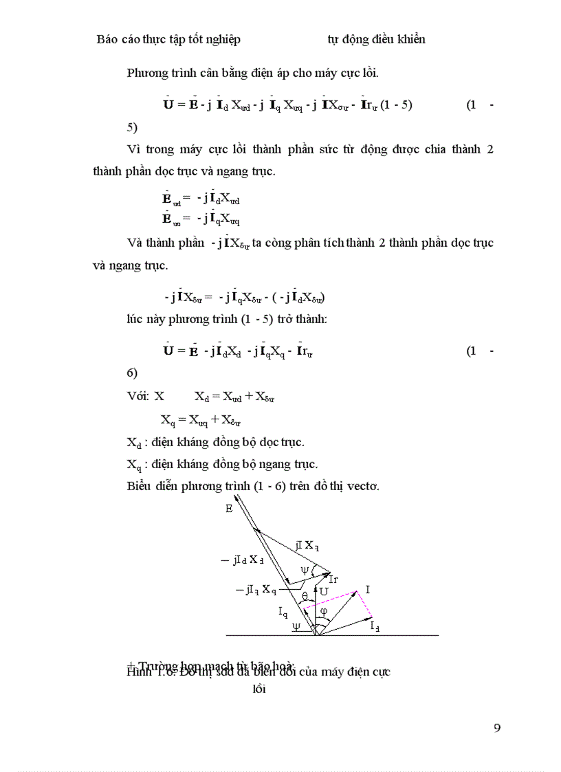 image for page Khảo sát các sơ đồ hệ thống tự kích và tự ổn định điện áp của máy phát điện đang vận hành theo công suất khác nhau 1
