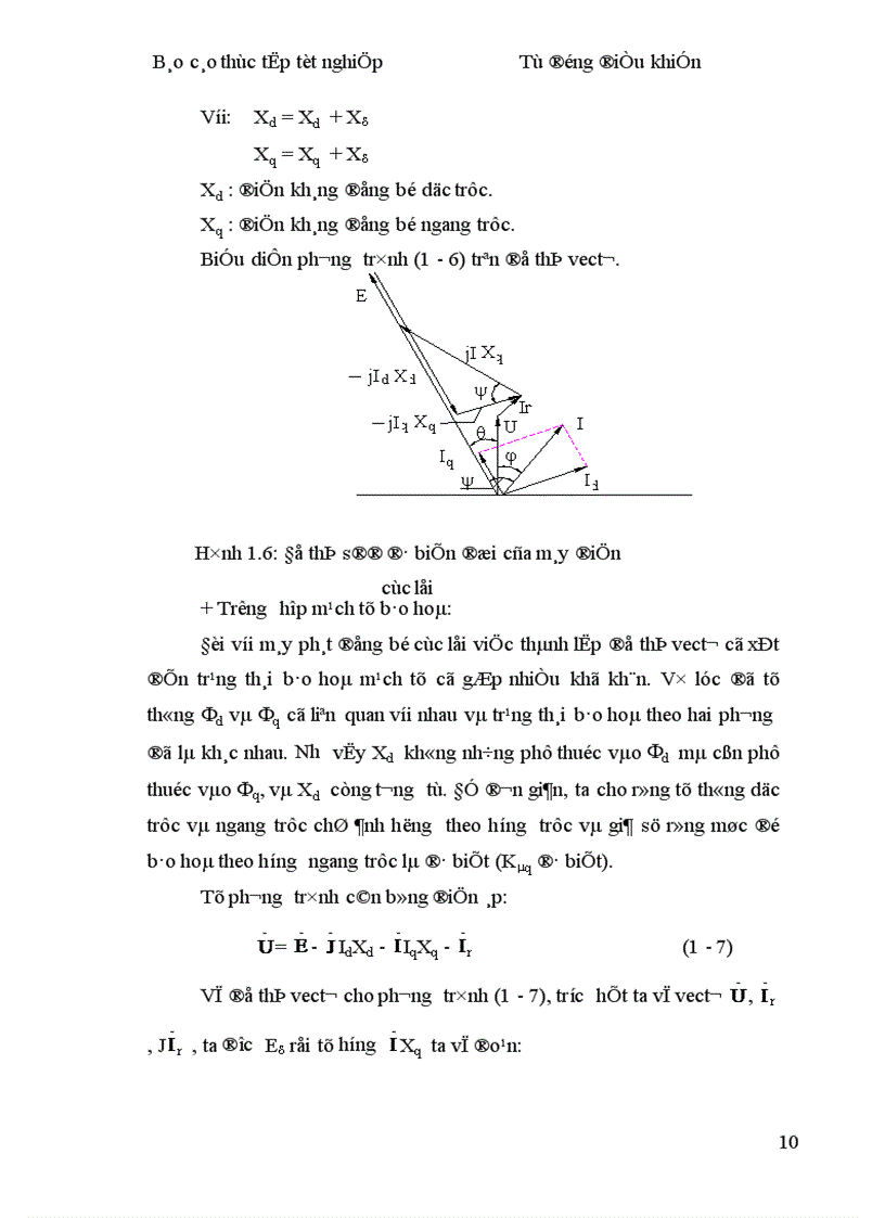image for page Khảo sát các sơ đồ hệ thống tự kích và tự ổn định điện áp của máy phát điện đang vận hành theo công suất khác nhau 1