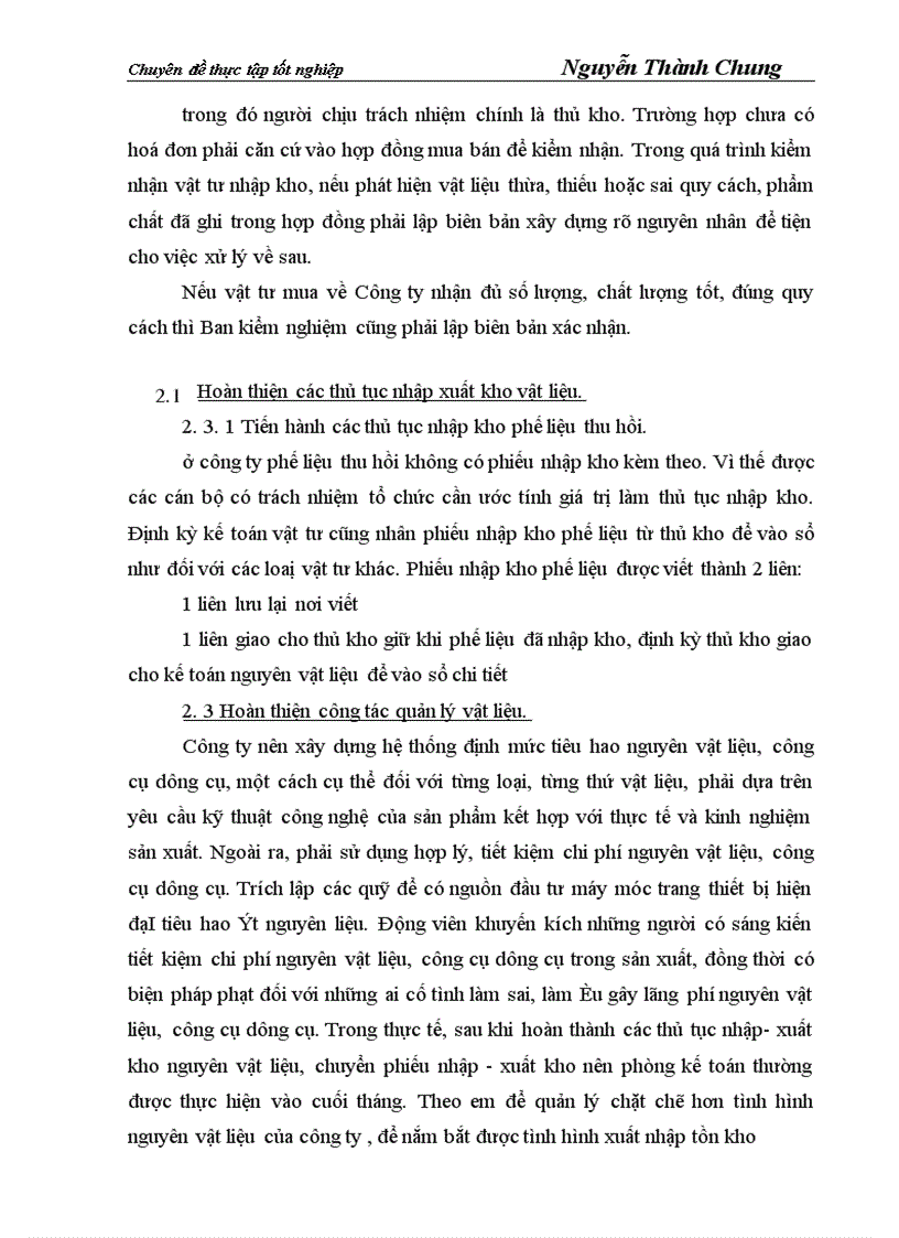 image for page Hoàn thiện công tác kế toán nguyên vật liệu và công cụ dụng cụ tại Công ty cổ phần xây dựng và thương mại127 1