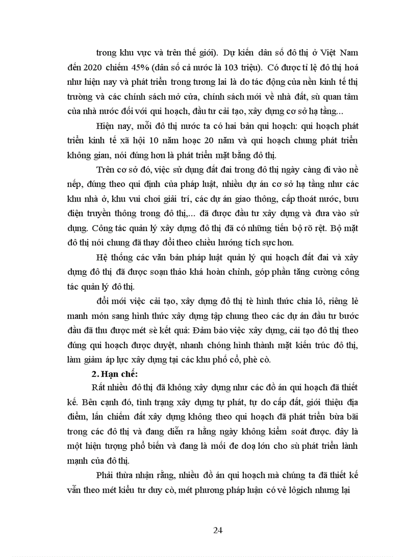 image for page Một số vấn đề về qui hoạch sử dụng đất ở đô thị việt nam và giải pháp 1